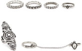 Thumbnail for your product : Forever 21 Mixed Etched Midi Ring Set