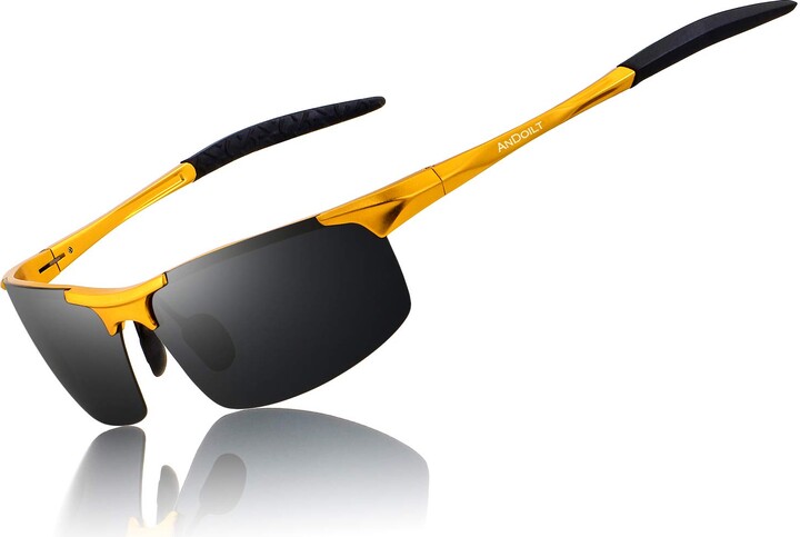 ANDOILT Mens Sports Polarized Sunglasses UV Protection Sunglasses