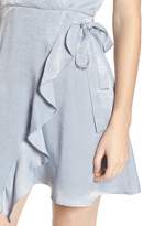 Thumbnail for your product : Lush Satin Faux Wrap Dress