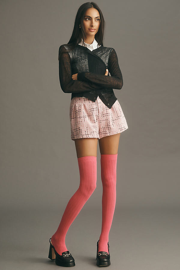 By Anthropologie Over-The-Knee Ribbed Socks - ShopStyle
