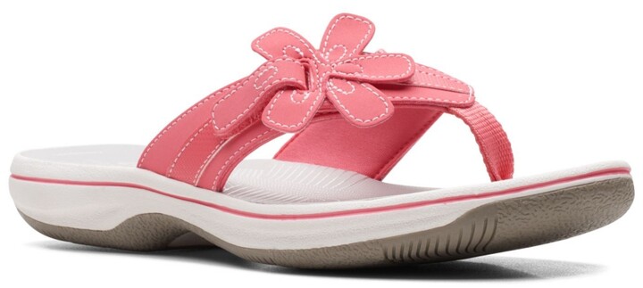 Clarks Rapid Bay girls pink sandals/shoes size 4.5/20.5 F Standard fit 