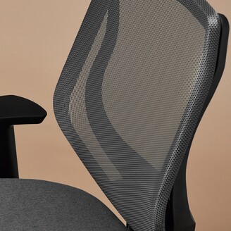 Ergonofis Youtoo Ergonomic Chair Black Frame Mariana Grey Fabric