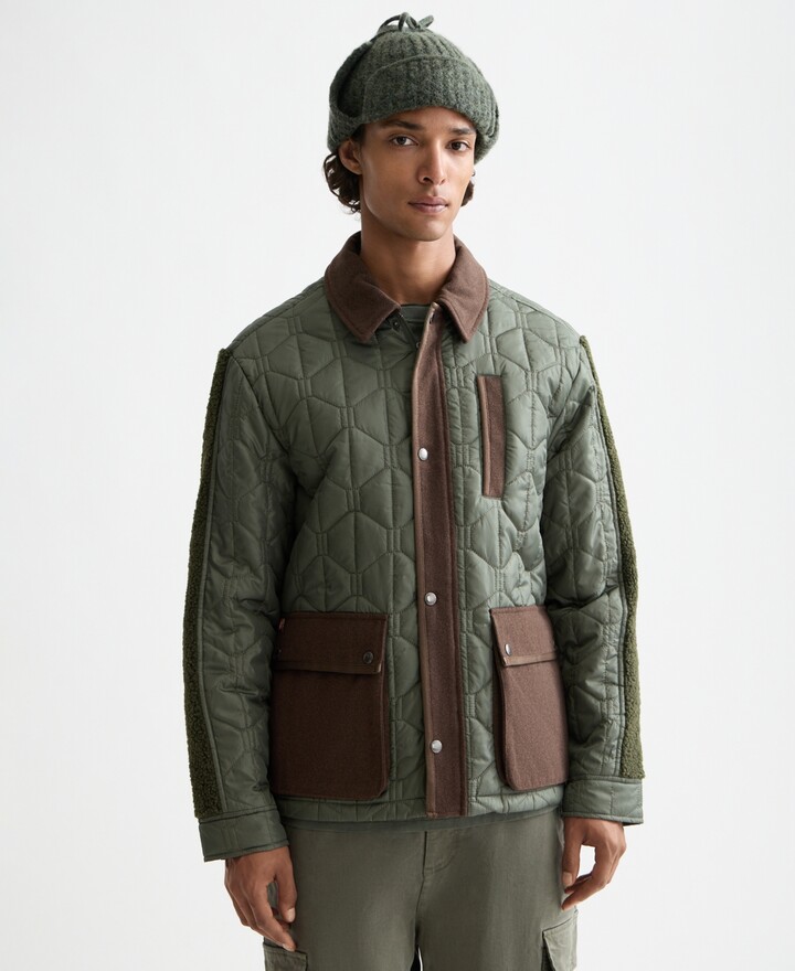 Scotch & Soda Men's Military Quilted Jacket