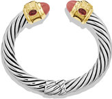 Thumbnail for your product : David Yurman Renaissance Bracelet with Guava Quartz, Peridot, and Gold