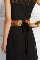Thumbnail for your product : Dolce & Gabbana Swarovski crystal-embellished gold-plated waist belt