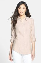 Thumbnail for your product : Foxcroft Fitted Linen Shirt