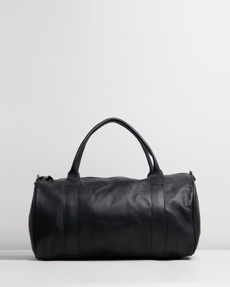 Stitch & Hide Black Leather bags - Globe Weekender