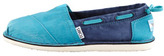 Thumbnail for your product : Toms Bimini Colorblock Boat Shoe, Turquoise/Navy