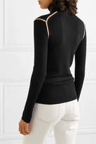 Thumbnail for your product : Equipment Mourelle Ribbed Wool Turtleneck Sweater - Black
