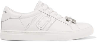 Marc Jacobs Empire Embellished Leather Sneakers - White