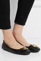 Thumbnail for your product : MICHAEL Michael Kors Fulton textured-leather ballet flats