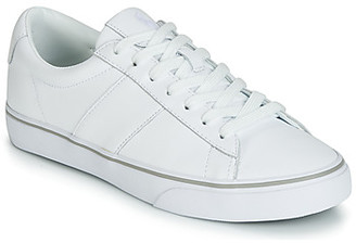 white leather ralph lauren trainers