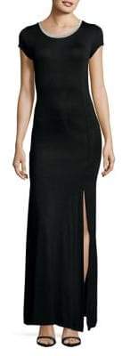 MICHAEL Michael Kors Side-Slit Ringer Maxi Dress