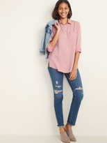 Thumbnail for your product : Old Navy Pigment-Dyed Tencel® Twill Shirt for Women