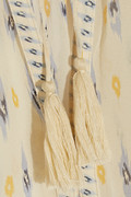 Joie Eniko tassel-embellished printed silk top