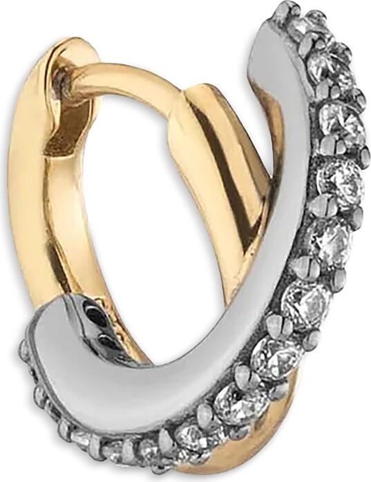 DEMARSON Jude Crossover Hoop Earrings