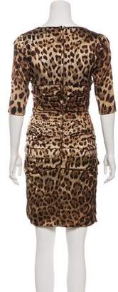 Dolce & Gabbana Animal Print Mini Dress w/ Tags