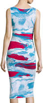Thumbnail for your product : Zac Posen ZAC Ida Sleeveless Body-Conscious Printed Dress
