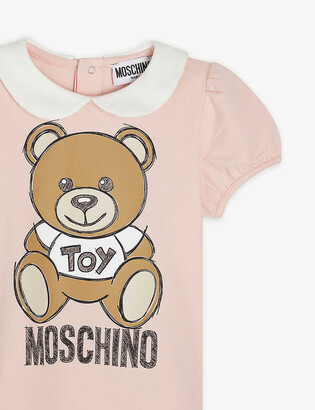 Moschino Bear logo-print cotton-blend T-shirt 3-36 months