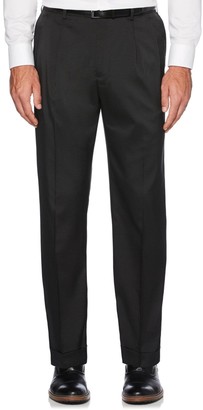 pleated khaki pants with cuffs