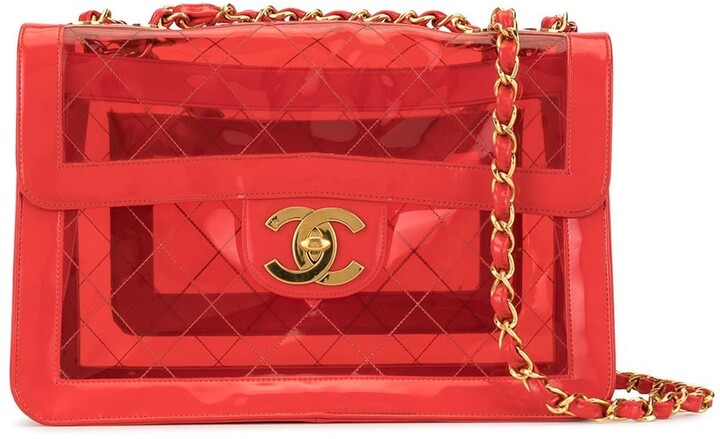 double chain shoulder bag