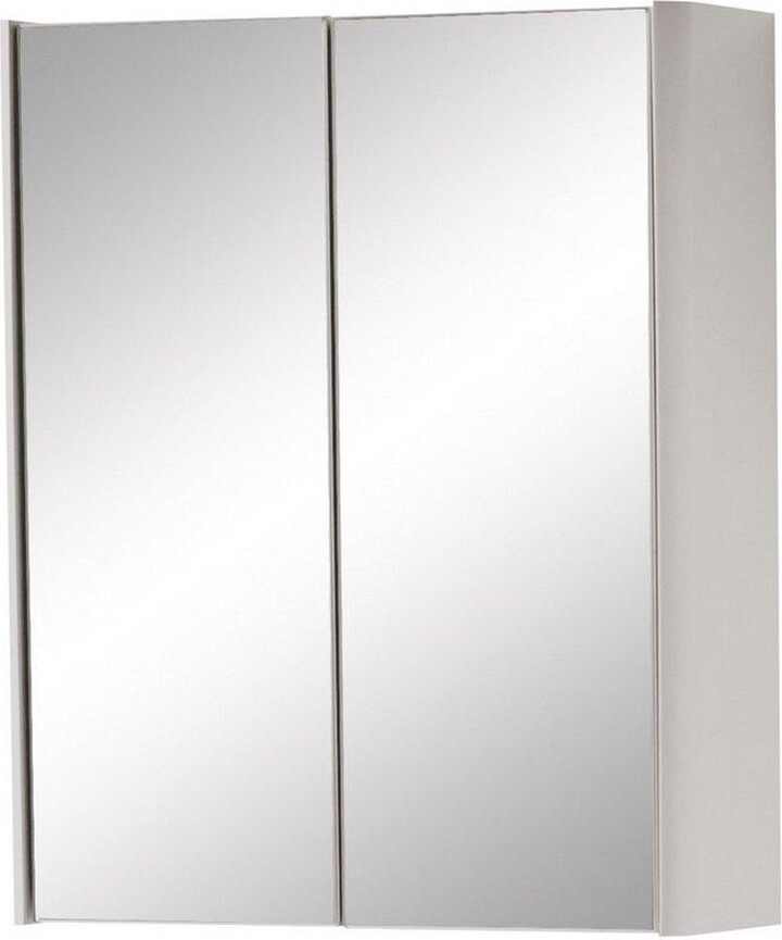 Clifton Cashmere 2-Door Mirror Bathroom Cabinet 60cm H x 500mm W ...