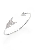 Thumbnail for your product : Jade Jagger Diamond & Sterling Silver Arrow Cuff Bracelet