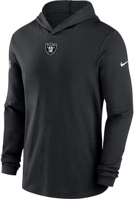 Nike Men's Black Las Vegas Raiders Sideline Performance Long Sleeve Hoodie  T-Shirt - ShopStyle