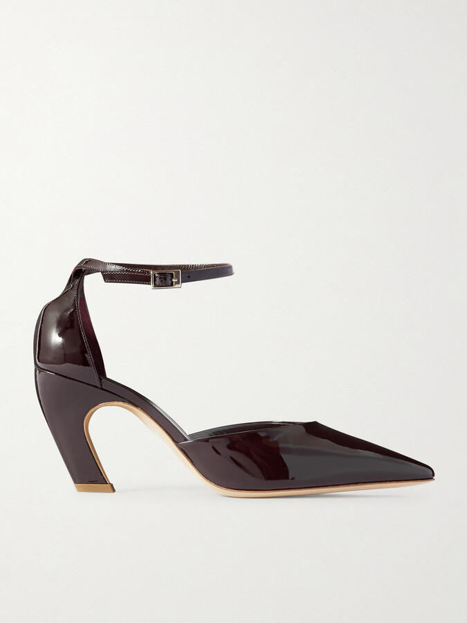 Le Monde Beryl Victoria Patent-leather Pumps - Purple