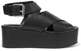 Thumbnail for your product : Alexander Wang Rudy Leather Wedge Sandals