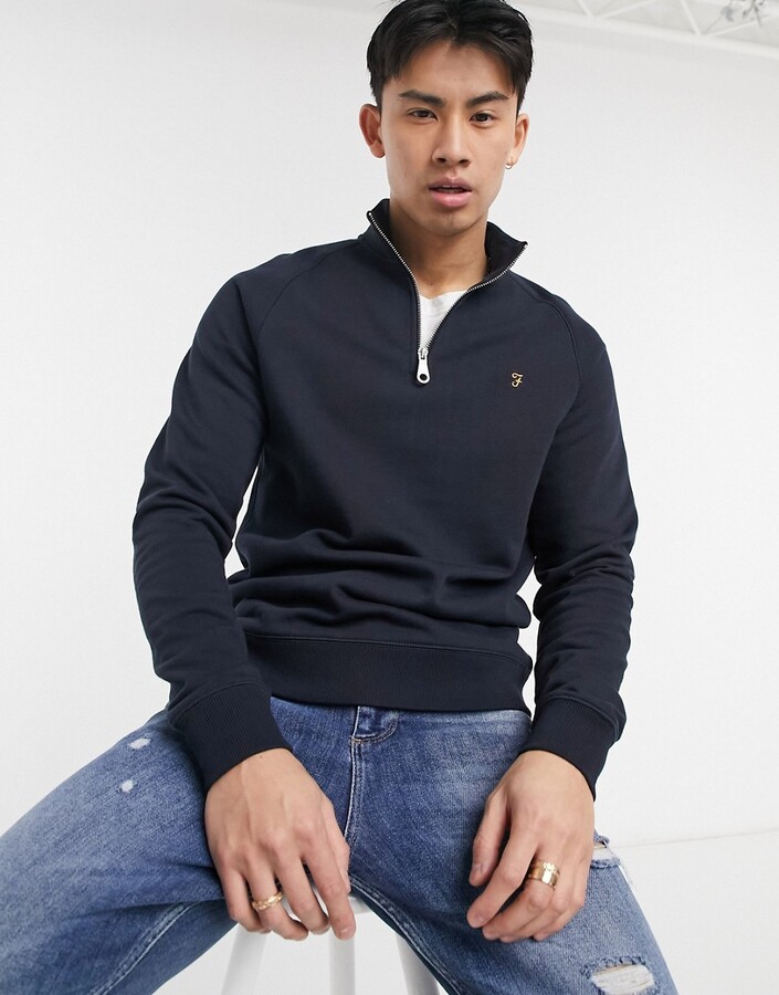 farah quarter zip sweatshirt