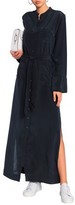Thumbnail for your product : Equipment Belted Silk Crepe De Chine Dress