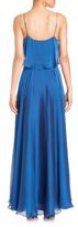Thumbnail for your product : Halston Iridescent Chiffon Popover Gown