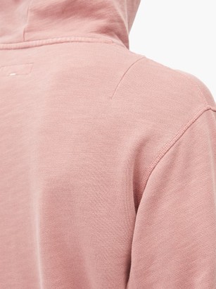 Rag & Bone Damon Garment-dyed Cotton-blend Hooded Sweatshirt - Pink