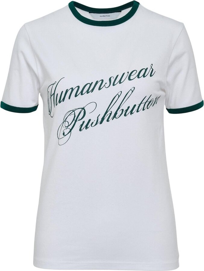 pushBUTTON Logo Ringer T-Shirt