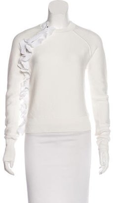 3.1 Phillip Lim Ruffle-Trimmed Crew-Neck Sweater w/ Tags