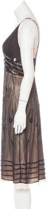 Galliano Silk Embellished Dress
