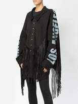 Thumbnail for your product : Faith Connexion fringed shearling shirt