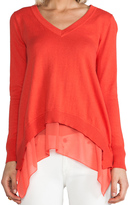 Thumbnail for your product : Central Park West Chile Layered V-Neck Sweater