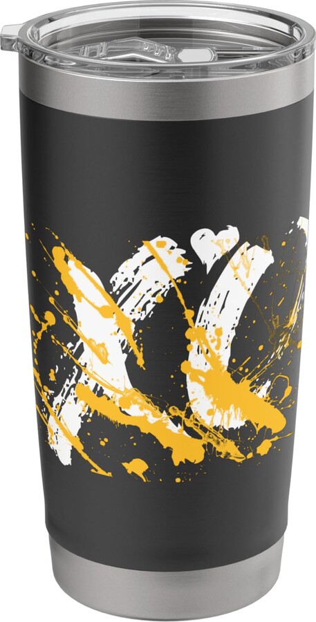 Color Match University Varsity-Gold Graphic Tee University Varsity-Gold XO Splash Varsity-Gold Stainless Steel Insulated Tumbler