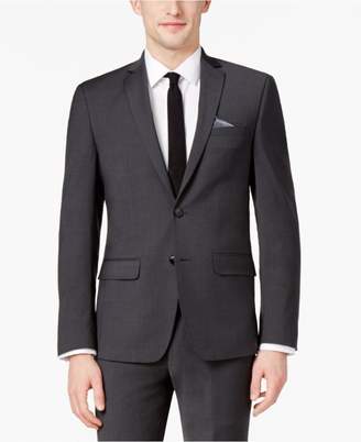 Bar III Men's Skinny Fit Stretch Wrinkle-Resistant Charcoal Suit Jacket, Created for Macy's