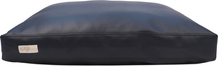 B&G Martin Faux Leather Poly Fill Cushion Insert Dog & Cat Bed, Black, X-Large