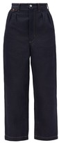 Thumbnail for your product : Junya Watanabe Wide-leg Cropped Jeans - Indigo