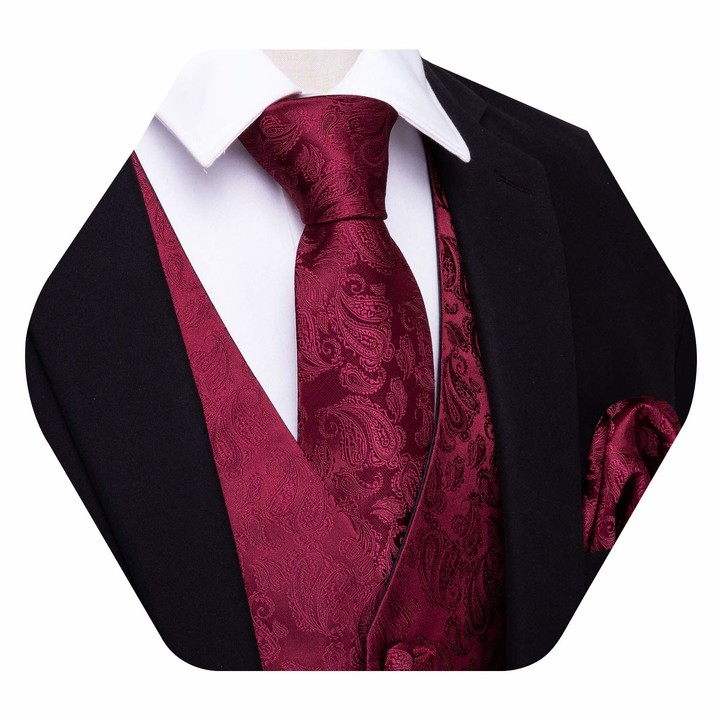 L&L® Paisley Cravat Ascot Tie & Pocket Square Floral Hanky Wedding Handkerchief UK