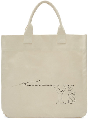 Y's Ys Off-White Sewing Needle Tote