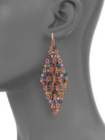 Thumbnail for your product : ABS by Allen Schwartz Beaded Chain Mesh Drop Earrings