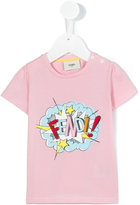 Thumbnail for your product : Fendi Kids logo print T-shirt