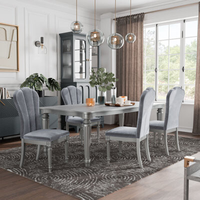 Furniture of America Seabliss Dining Table Set