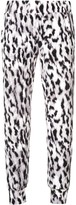 Thumbnail for your product : Norma Kamali Leopard Print Track Trousers