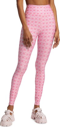 LoveShackFancy Jutta Rose High-Rise Leggings - ShopStyle